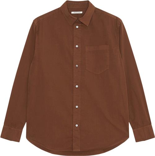 Wood Wood Wwnico Shirt Kvinde Terra Brown Langærmede Skjorter Str XL - hos Magasin