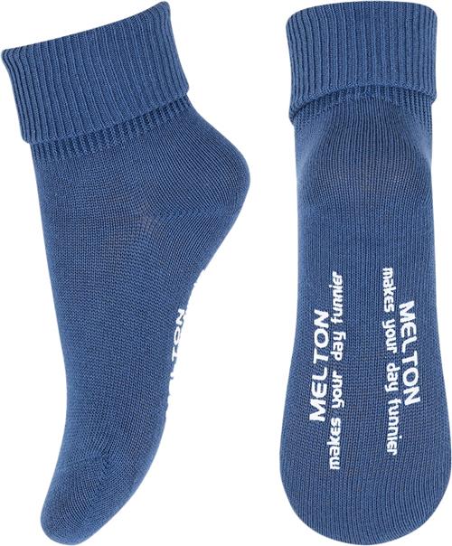 Se Melton Cotton Socks Anti-slip Str 13/14 - True Navy Strømper hos Magasin ved Magasin