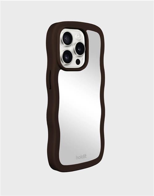 Holdit - Brun - Wavy Case iPhone 14 Pro Mirror