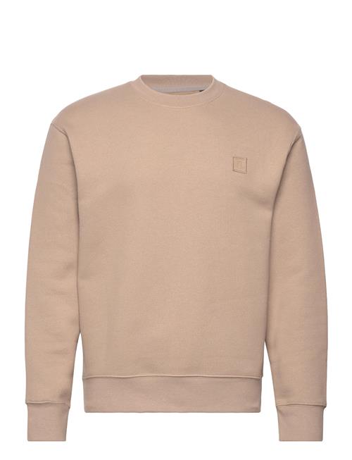 Jack & Jones Jprcc Badge Sweat Crew Neck Jack & J S Beige