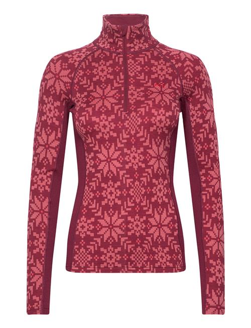 Se Edith Half Zip Kari Traa Red ved Booztlet