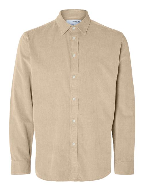 Slhregowen-Cord Shirt Ls Noos Selected Cream
