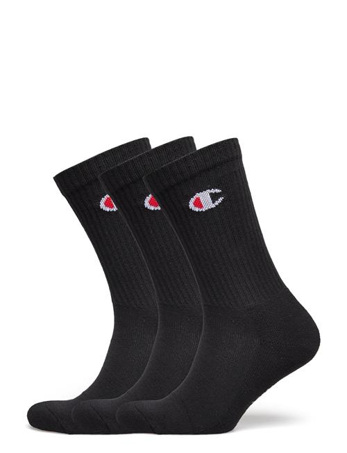 Se Champion 3Pk Crew Socks Champion Black ved Booztlet