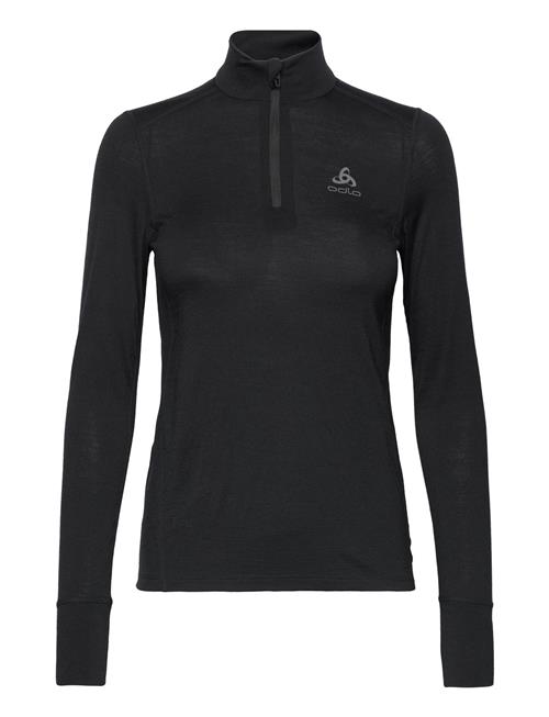 Odlo Odlo Bl Top Turtle Neck L/S Half Zip Merino 200 Odlo Black