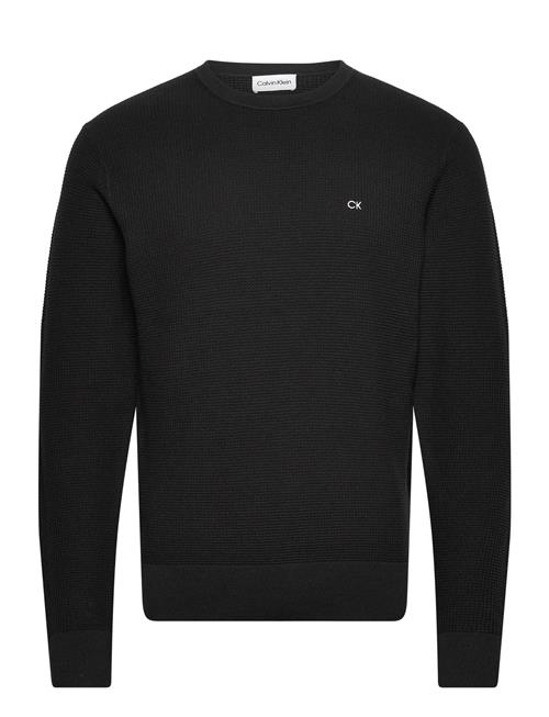 Waffle Structure Sweater Calvin Klein Black