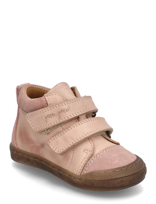 Se Pom Pom Sneaker™ Velcro Shoe Pom Pom Pink ved Booztlet