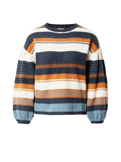 Se Thought Pullover 'Derry'  blå / brun / rustbrun / sort / hvid ved About You