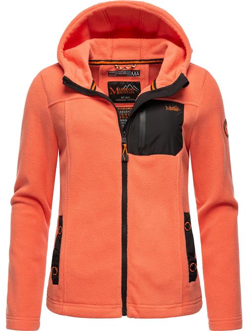 MARIKOO Fleecejakke 'Mount Iwaki'  orange / sort