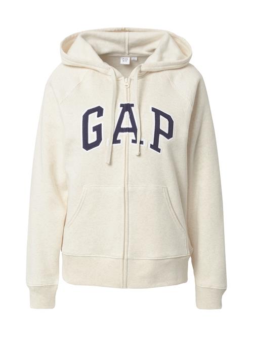 GAP Sweatjakke  creme / navy / hvid