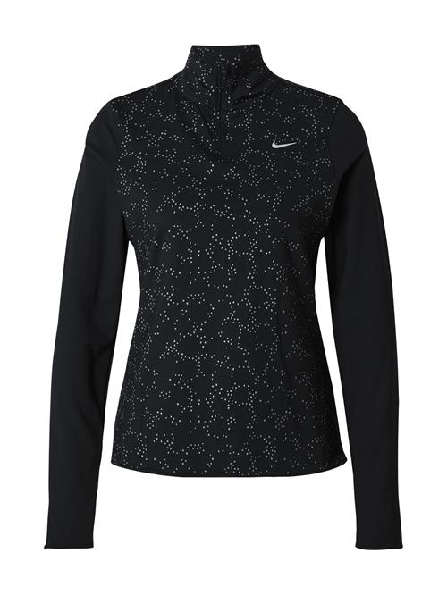 NIKE Funktionsbluse  sort / hvid