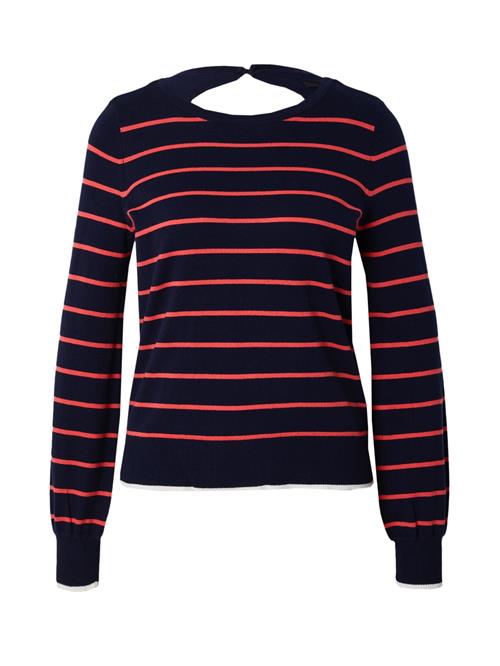 Se VERO MODA Pullover 'ALMA'  navy / rød ved About You