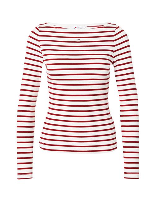 Se Tommy Jeans Shirts 'BRETON'  kirsebærsrød / hvid ved About You