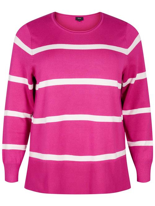 Se Zizzi Pullover 'Cacarrie'  pink / hvid ved About You