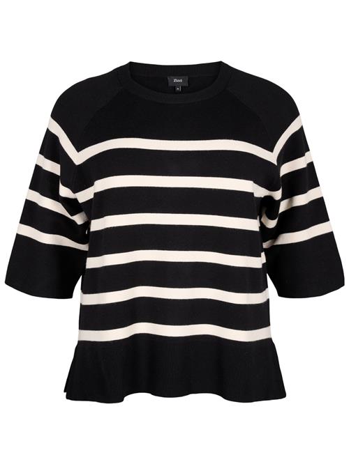 Se Zizzi Pullover 'Mzoe'  sort / naturhvid ved About You