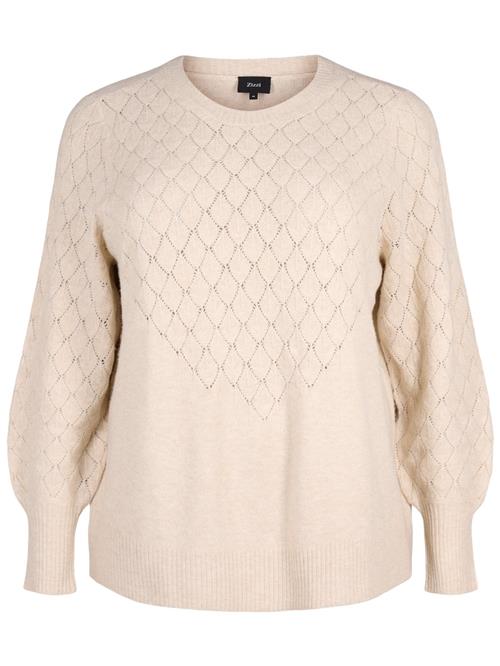 Zizzi Pullover 'CASUNNY'  stone