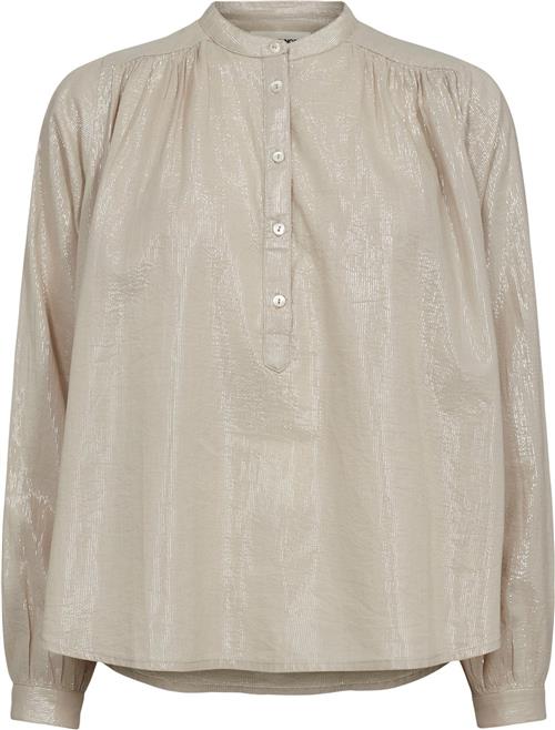 Sofie Schnoor Blouse Kvinde Warm Grey Langærmede Bluser Str 38 - hos Magasin