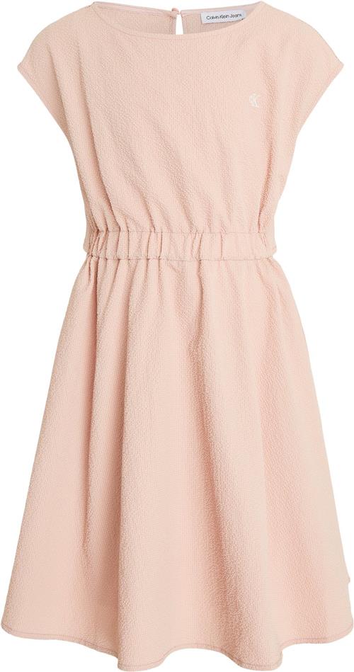 Calvin Klein Baby Seersucker FIT Flare Dress Str 10 år - Tf6 Kjoler hos Magasin