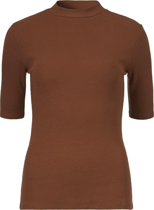 Modström Krown Tshirt Kvinde Brandy Brown Kortærmede T-shirts Str S - hos Magasin