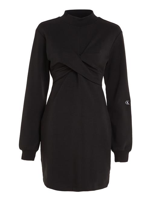 Calvin Klein Wrap Crew Neck Dress Kvinde Beh Korte Kjoler Str XS - hos Magasin