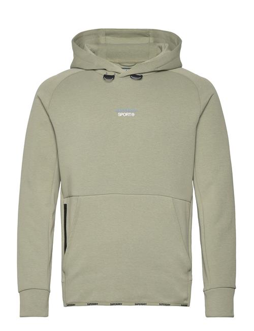 Se Superdry Sport Sport Tech Logo Loose Hood Superdry Sport Green ved Booztlet