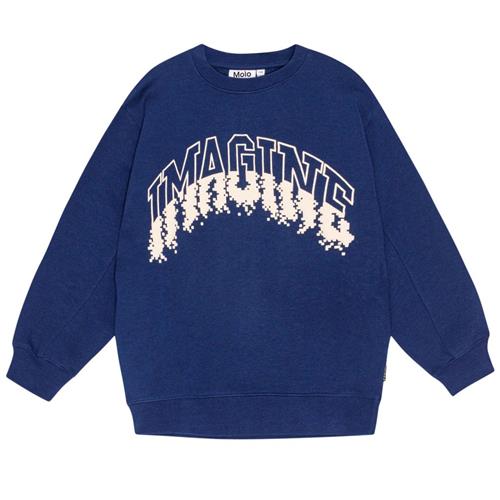 Se Molo Magni Sweatshirt Oceanic | Marine blå | 140 cm ved Babyshop