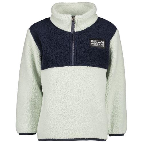 Se Didriksons GOSIG KIDS HALFZIP, Pale Mint GOSIG Kids Halfzip Jacket Pale Mint | Grønn | 90 cm ved Babyshop