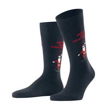 Burlington Strømper Snowboarding Santa Cotton Sock Marineblå Str 40/46 Herre