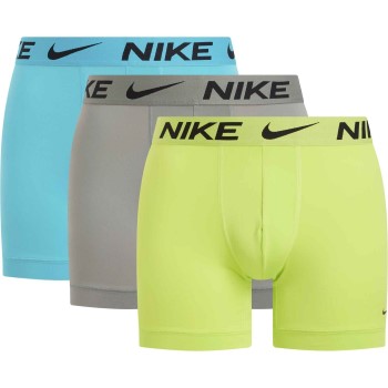 Nike 9P Everyday Essentials Micro Boxer Brief Blå/Grøn polyester Small Herre