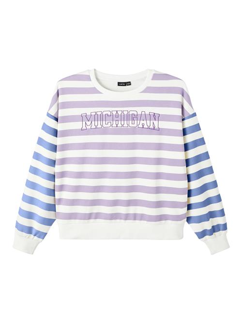 Se LMTD Sweatshirt 'Tischi'  ecru / blå / lilla ved About You