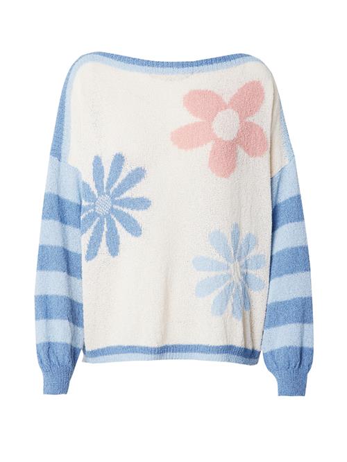 Se Sublevel Pullover  blue denim / lyseblå / lyserød / naturhvid ved About You