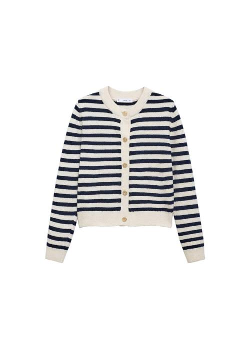 MANGO Cardigan 'Eliote'  beige / marin