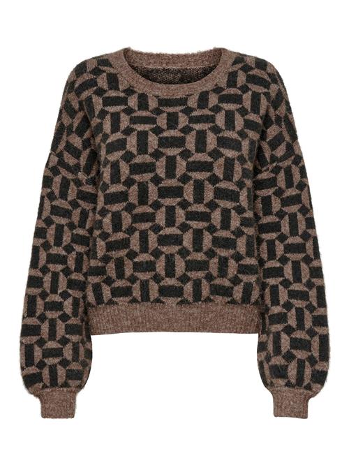 ONLY Pullover 'Geo'  brun / sort