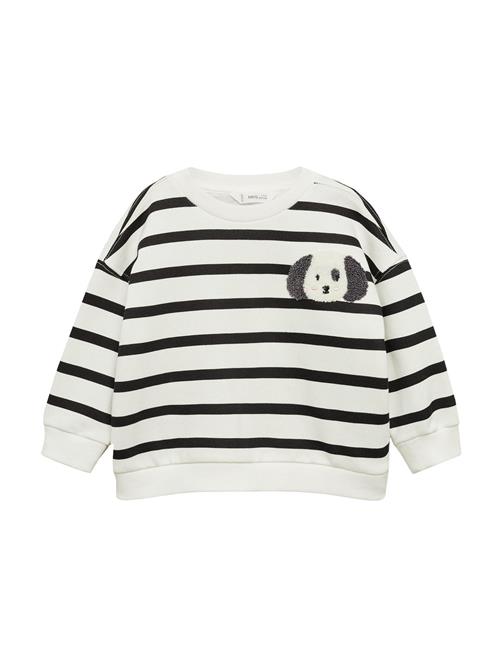 Se MANGO KIDS Sweatshirt 'TRUFA'  ecru / mørkegrå / sort ved About You