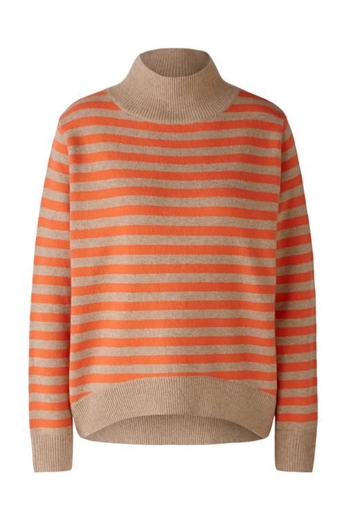 Se OUI Pullover  mørkebeige / orange ved About You