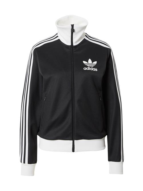 Se ADIDAS ORIGINALS Sweatjakke 'Beckenbauer'  sort / hvid ved About You