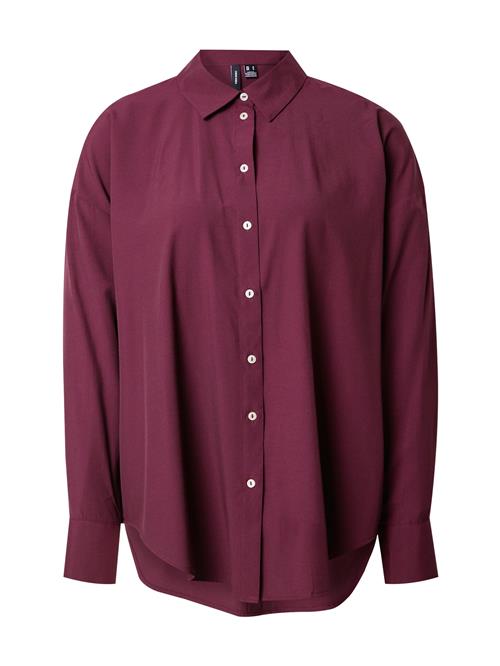 VERO MODA Bluse 'VMNORA'  vinrød