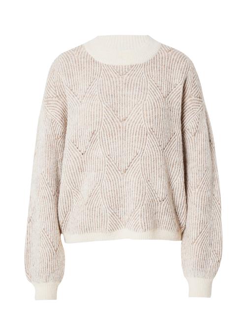 PIECES Pullover 'PCJENNA'  mørkebeige / naturhvid