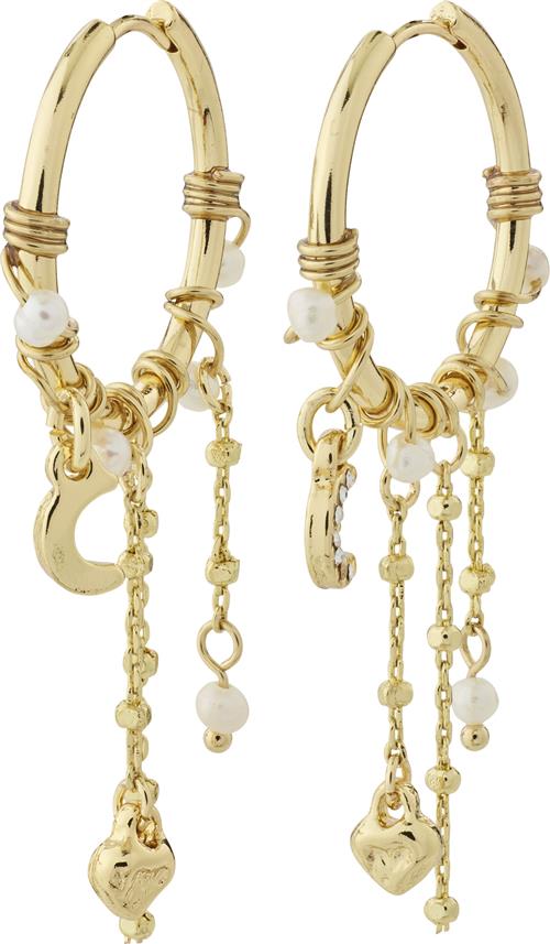 Se Pilgrim Arlet Recycled Earrings Goldplated one size - Creoler hos Magasin ved Magasin