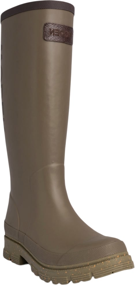 Woden Le Waterproof Kvinde Dark Olive Gummistøvler Str 40 - Polyester hos Magasin