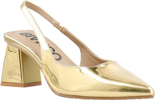 Bianco Biamaralyn Slingback Patent Kvinde Gold Slingbacks Str 40 - hos Magasin