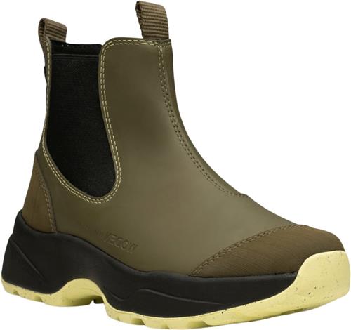 Se Woden Siri Waterproof Kvinde Dark Olive/pale Lime Gummistøvler Str 39 - Gummi hos Magasin ved Magasin