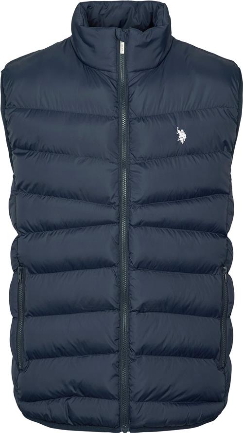 Se U.S. Polo Assn. Uspa Vest Eugene Men Mand 19-4020 Dark Sapphire Veste Str L - hos Magasin ved Magasin