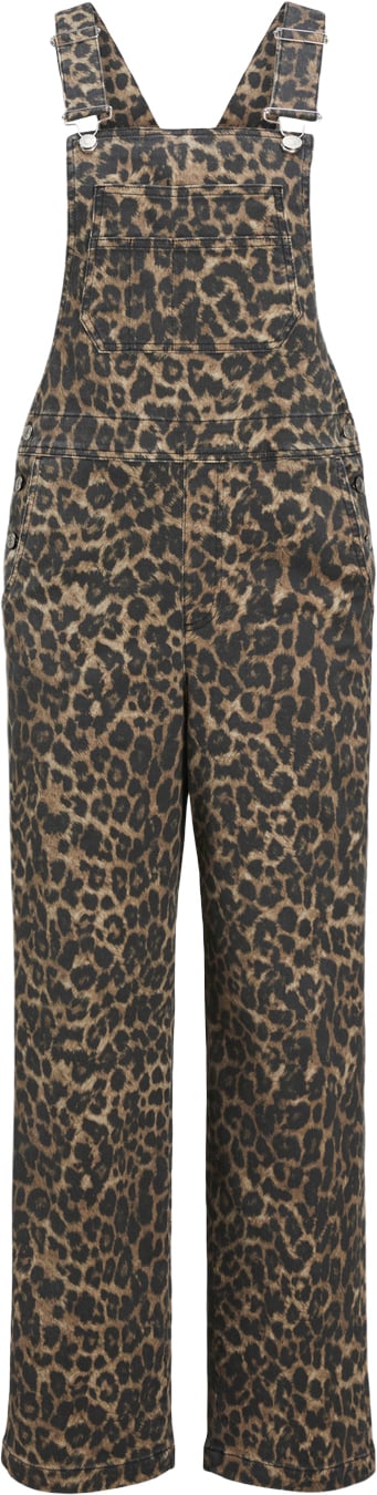 JJXX Jxsarah LEO Overall EX PNT Kvinde Cornstalk/leopard Bukser Str XS - hos Magasin