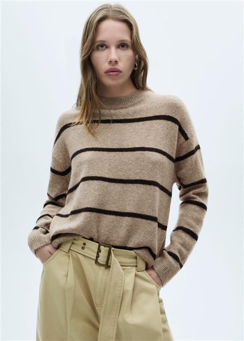 Se MANGO Sweater .- Marina Kvinde Medium Brown Sweaters Plus Size Str S - hos Magasin ved Magasin