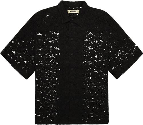 Woodbird Wbluna Flower Shirt Kvinde Black Skjorter Str L - hos Magasin