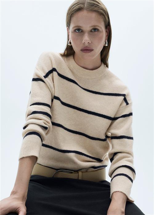 Se MANGO Sweater .- Marina Kvinde Lt Pastel Brown Sweaters Str XS - hos Magasin ved Magasin