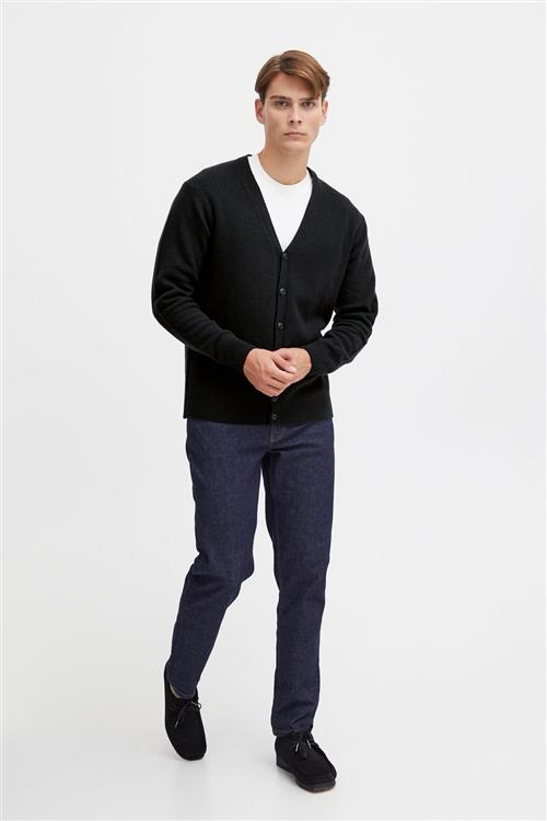 Casual Friday Cfkarl Lambswool Cardigan Mand Dark Navy Cardigans Regular Fit Str M - hos Magasin