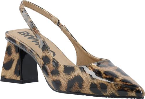 Bianco Biamaralyn Slingback Patent Kvinde Leo Print Slingbacks Str 41 - hos Magasin