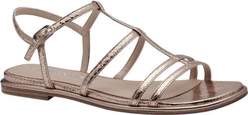 Se Tamaris 128158-42 Kvinde Light Gold Flade Sandaler Str 39 - hos Magasin ved Magasin