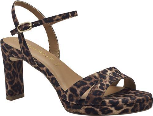 Tamaris 128336-42 Kvinde Leopard Højhælede Sandaler Str 39 - hos Magasin